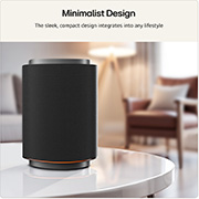 Feature card minimalist design - show the M7 with sleek compact design that can be integrates into any lifestyle